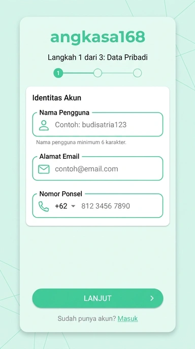 Cara Registrasi Akun Baru Angkasa168 dengan Mudah