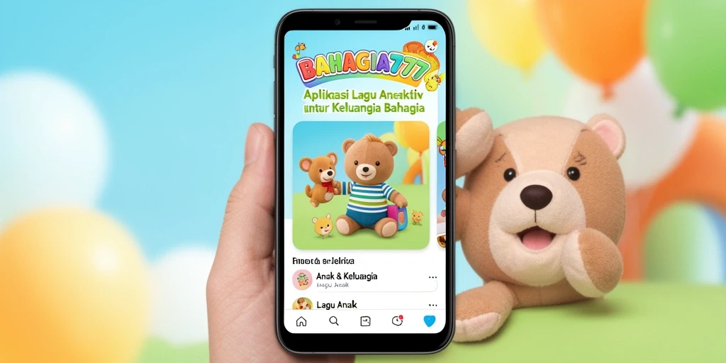 Tampilan antarmuka aplikasi BAHAGIA777 yang penuh warna dan ceria.