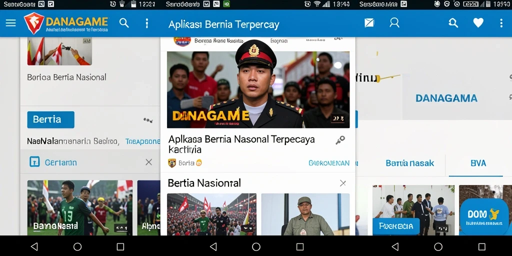 Antarmuka pengguna aplikasi Berita Nasional yang menarik dan informatif.