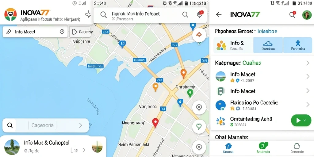 Antarmuka aplikasi INOVA77 menampilkan informasi kemacetan secara jelas.