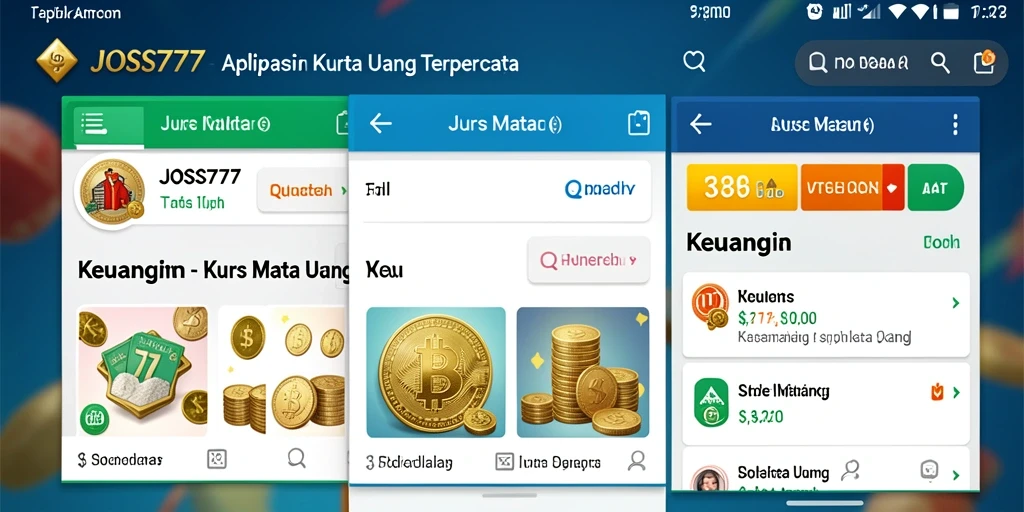 Screenshot antarmuka JOSS777 menampilkan fungsi Kurs Mata Uang yang mudah dipahami.